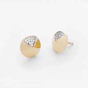 Round Stud Earrings