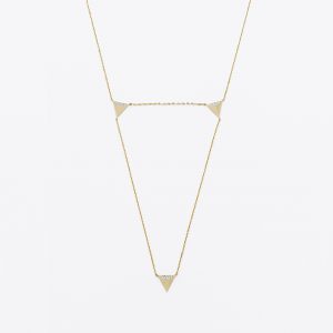 Lariat Triangle Necklace