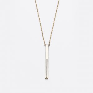 Single Vertical Bar Long Pendant