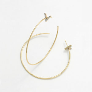 Victory Small Wire Hoop Earrings