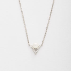 Victory Diamond and Pearl Pendant