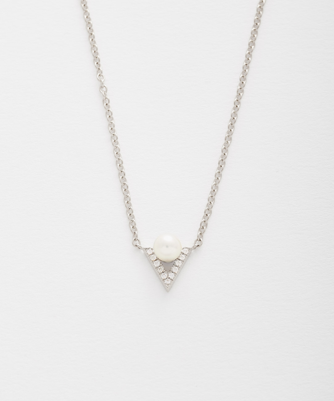 Victory Diamond and Pearl Pendant