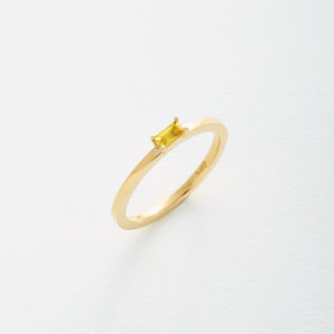 Asteria Yellow Sapphire Stack Ring
