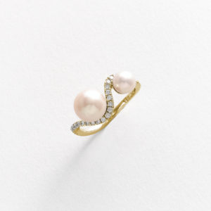 Harmonia Diamond and Pearl Ring
