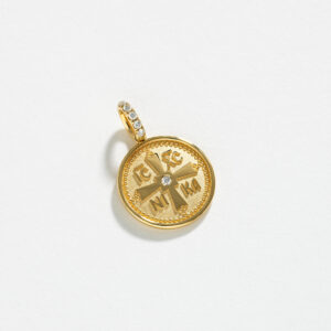 Konstantinato Cross Pendant With Diamond Bail (Chain Sold Separately)