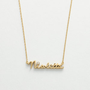 Script Custom Initial Necklace