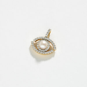 Asteria Mati Pendant with Diamonds and Pearl