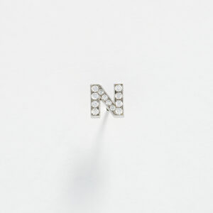 Diamond Initial Stud Earrings