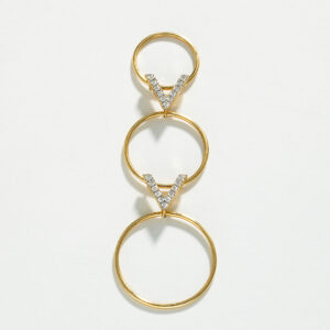 Victory Cascading Hoop Earrings
